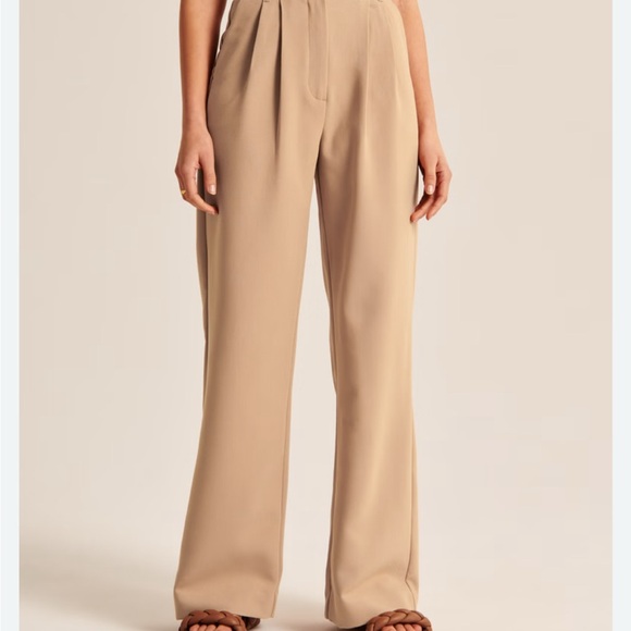 Abercrombie & Fitch Pants - Abercrombie & Fitch sloan Tan Wide Leg Pants